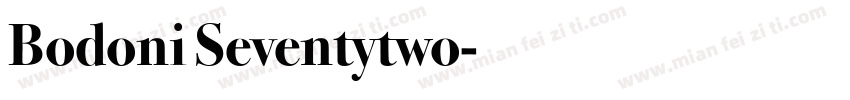 Bodoni Seventytwo字体转换